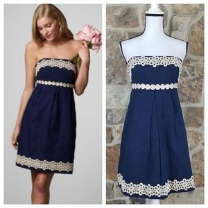 Lilly Pulitzer Betsey Dress Jacquard in Navy, Size 4